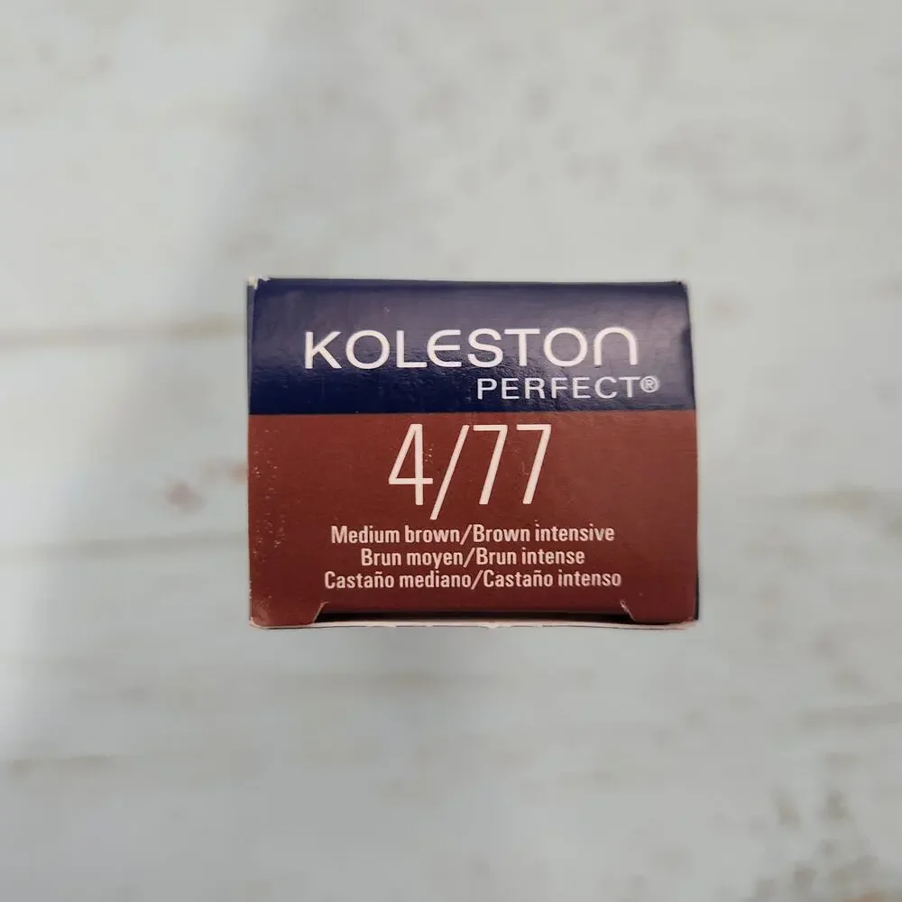 Wella Koleston Perfect‎ 4/77 Med Brown/Intensive Permanent Creme Hair Color 2oz